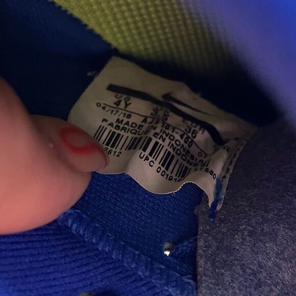 Nike Mercurial Blue Athletic Soccer Training Shoes - Picture 8 of 8